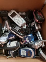 Lot of 50 Mixed Brand Vintage Phone Cell Movie Prop Collectible Untested