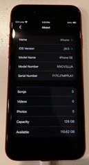 Apple iPhone SE 2nd Gen 2020 128GB Unlocked Red Battery 90% Great Condition ✅