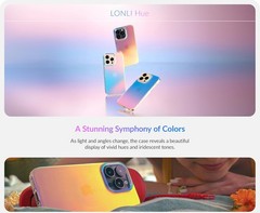 Iridescent Shockproof Case for iPhone 15 Pro – Color Changing Effect Cover by LO