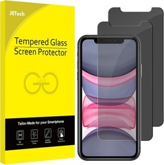 2PCS Privacy Screen Protector for iPhone 11 & iPhone XR 6.1 Inch Anti Spy Glass