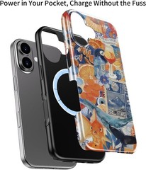 iPhone 16 Case – Wireless Charging Compatible – Dual-Layer Hard Shell & Silicone