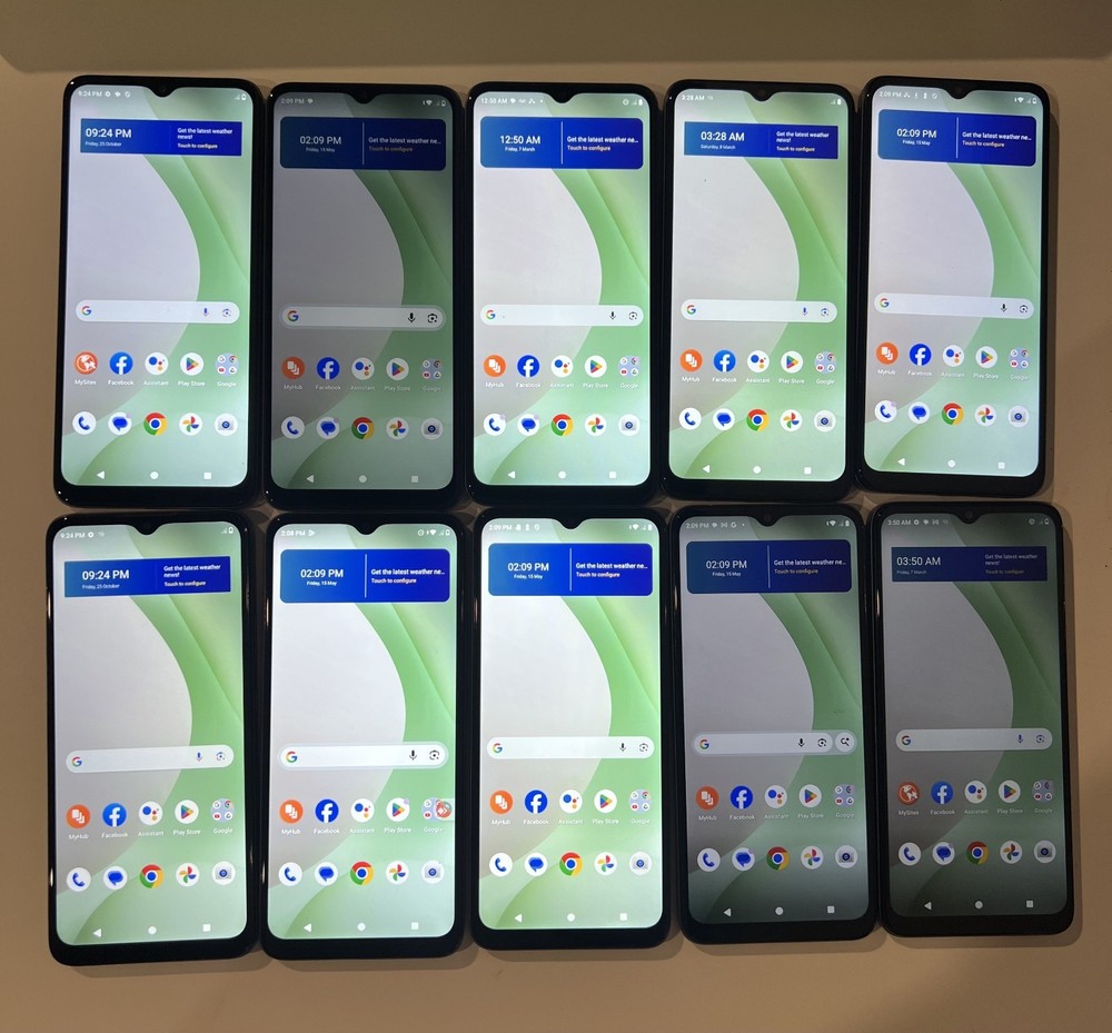 LOT OF 10 – BLU View 5 B160V 64GB TracFone Only Smartphone – New