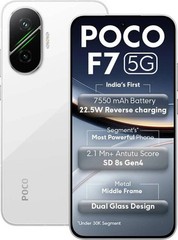 POCO F7 5G (White, 256 GB 12 GB ) 8s Gen 4 Processor NFC 6.83&Prime;-NO TARIFFS IN USA