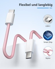 25W USB-C Fast Charger Wall Adapter for iPhone 17 16 15 Plus, 6FT Cable