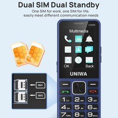2.4 inch4G LTE Mobile Dual SIM Large Button Mobile SOS Keyboard Unlocked Edition