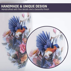 Birds & Floral Theme Cremation Urn | Human Ashes Adult Memorial Urn, Burial, Fun