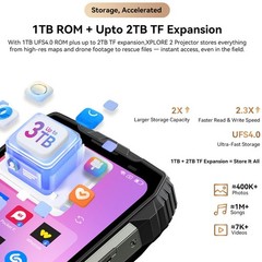 Blackview XPLORE 2 Satellite Message 5G Rugged Phone Android 15 Mobile Outdoor