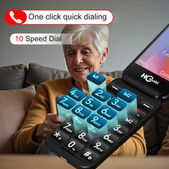 2.8+1.5&Prime; Flip Phone Unlocked, Dual Screen Flip Phones for Seniors, SOS Button?Sp