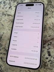 Apple iPhone 16 – 128GB – White (AT&T)
