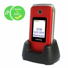 Ushining 3G Unlocked Flip Cell Phone for Senior Kids,Easy-to-Use Big Button