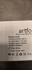 New – artfone A400 Big Button Cell Phone for Seniors, 4G LTE Unlocked (Silver)