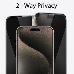 3PCS Privacy Screen Protector & Camera Lens Protector for iPhone 15 Pro Max Temp