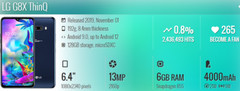 LG G8X ThinQ LM-G850UM/G850EMW GSM Unlocked LTE 4G Original 6.4&Prime; OLED Smartphone