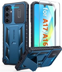 For Samsung Galaxy A17 5G Clear Case with Military-Grade, Slide Camera Cover