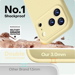 Designed for iPhone 17 Pro Case, Premium Silicone Shockproof Protective Phone Ca