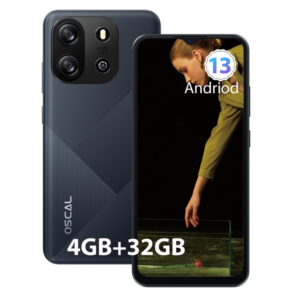 Blackview OSCAL FLAT 1C 4G Smartphone 4GB+32GB 6.56&Prime; Android 13 Dual SIM 4700mAh