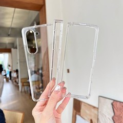 Samsung Galaxy Z Fold 6 Crystal Clear Case with Full Hinge Protection & Shockpro