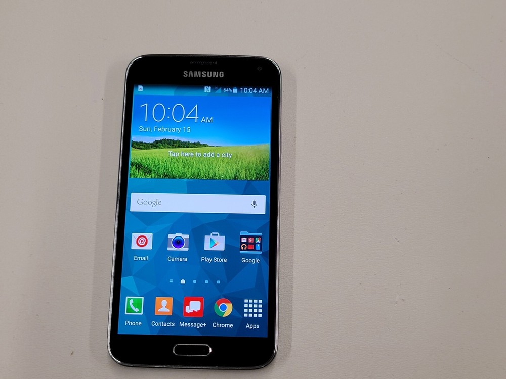 Samsung Galaxy S5 (SM-G900V) 16GB – Black (Unlocked) (Verizon) – N352