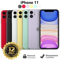 Apple iPhone 11 – 64GB | 128GB – (Unlocked) A2111 (CDMA + GSM) – Excellent