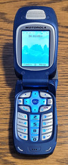 Motorola i760 – Blue and Silver ( Nextel ) Rare iDEN Flip Phone w/ 3 Games