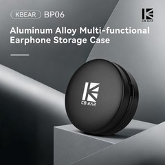 KBEAR BP06 IEMs Case, Portable Aluminum Alloy Earbuds Case for KZ ZS10 PRO, ZS12