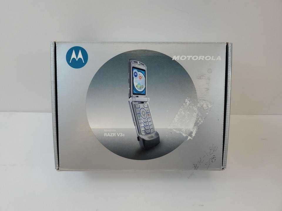 Motorola Razr V3c Flip Phone 2G Gray Tested Working