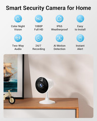 5G & 2.4G Indoor/Outdoor Security Camera for Home, Baby/Elder/Dog/Pet Camera wit