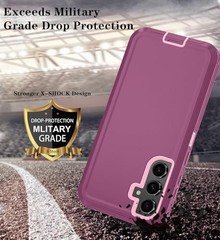 Heavy Duty Shockproof Phone Case for Samsung Galaxy S23 FE with HD Screen Protec