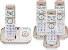 BL3112-4 Cordless Phone for Home – 4 Handsets, DECT 6.0, Bluetooth Cell Connect,