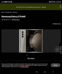 TIKTOK INSTALLED SAMSUNG GALAXY ZFOLD 5 TG 512 GB UNLOCKED
