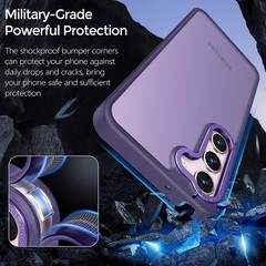 Samsung Galaxy S23 Plus Case, Slim Fit Shockproof Protective Cover, Matte Purple