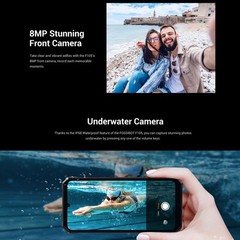 Global FOSSiBOT F105 4G LTE Rugged Phone Android 14 Dual SIM Waterproof 10300mAh