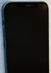 USED BLUE GSM UNLOCKED iPhone 12, 256GB A2172 MGFJ3LL/A, 82% BATTERY iOS 18.5