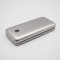 [VG] KYOCERA A202KC DIGNO KEITAI 4 ANDROID FLIP PHONE Silver Successor to 902kc