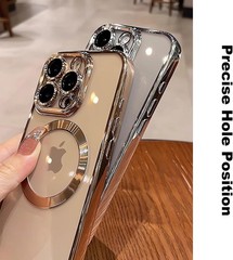 Magnetic for iPhone 13 Pro Case Clear Anti Yellow 13 Pro Case with Camera Len Pr
