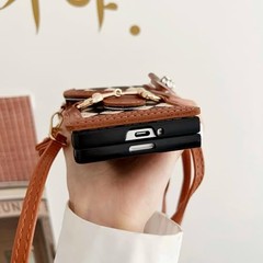 Leather Case Compatible with Samsung Galaxy Z Fold 7, Vintage Design Wallet Cove