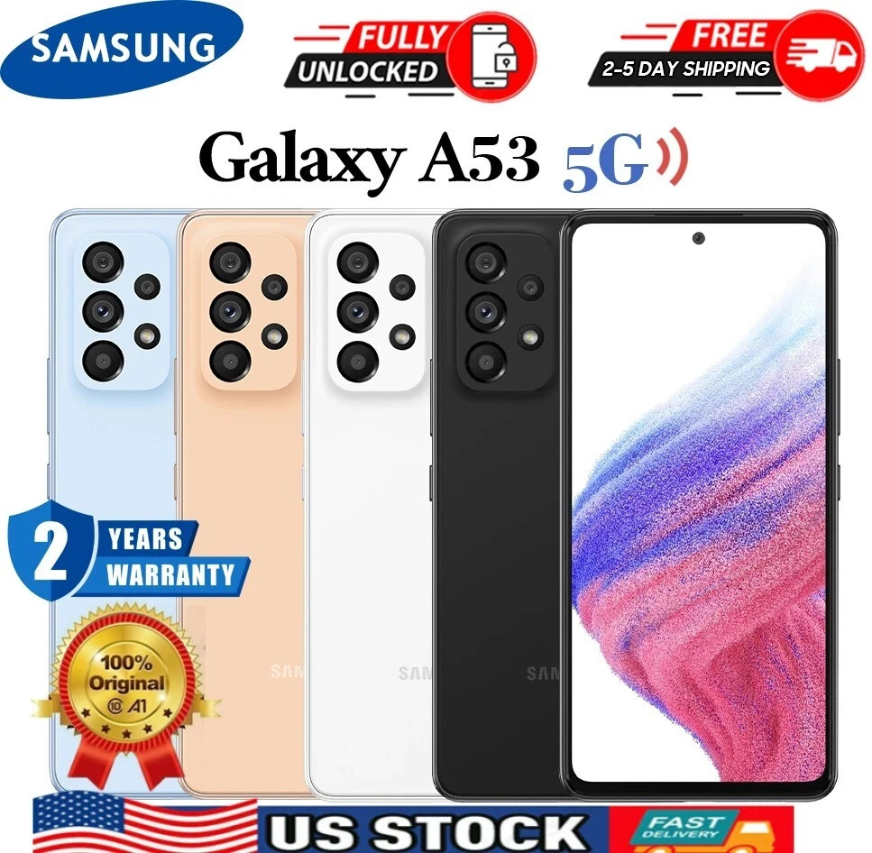 😍NEW SEALED Samsung Galaxy A53 5G SM-A536U 6.5&Prime; 128GB Fully Unlocked GSM CDMA