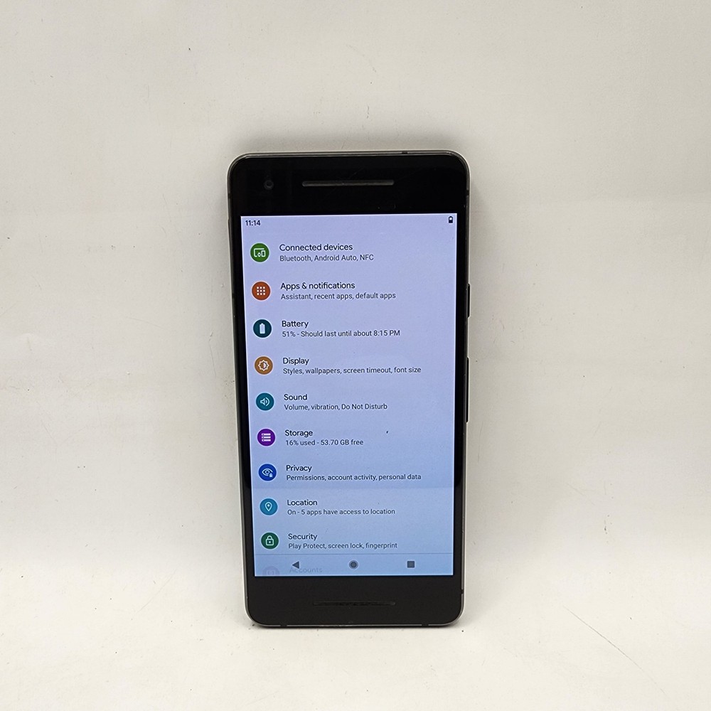 Google Pixel 2 G011A 64GB Just Black (CDMA/GSM Unlocked)