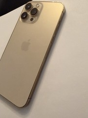 Apple iPhone 13 Pro Max -256 GB Gold (Unlocked) for parts-crack- no power -A2643