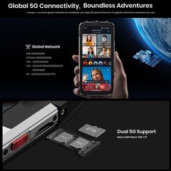 FOSSiBOT F113 5G 4G Rugged Smartphone Android 15 Octa Core Night Vision Outdoors