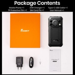 Unlocked FOSSiBOT F110 PRO 5G 4G Rugged Phone Android 15 Bid Speaker Waterproof