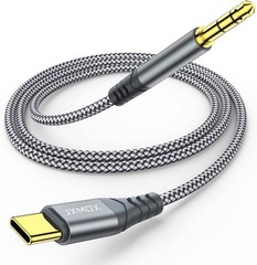 USB-C to 3.5mm Audio Aux Cable for iPhone 15 Pro Max, Samsung Galaxy S23 4ft