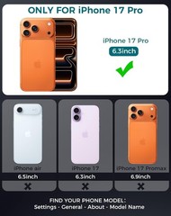 1-Pack Aluminum Alloy Metal Camera Lens Protector for iPhone 17 Pro