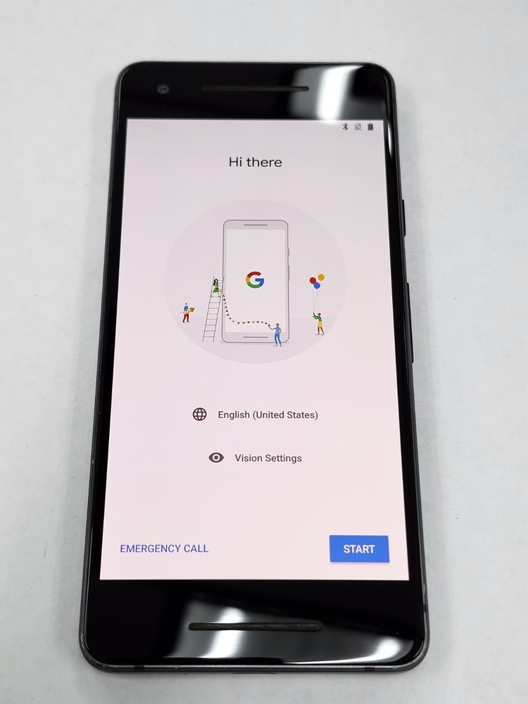DEFECTIVE – Google Pixel 2 – 64 GB – Black – Unlocked – G011C – 12423