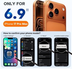 iPhone 17 Pro Max Magnetic Case, Dark Blue, Silicone Camera Control, Shockproof