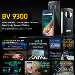 Blackview BV9300 4G LTE 6.7&Prime; Rugged Cell Phone Android Mobile Measuring Outdoor