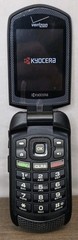 Vintage Kyocera Verizon KYOE4520NCPTT Flip Cell Phone, Black « O2B » Works Great!!