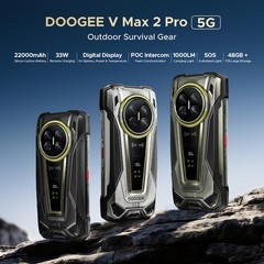 2026 DOOGEE VMAX2PRO 48GB+1TB 5G Unlocked Rugged Smartphone 22000mAh Android 16