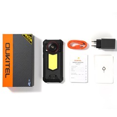 Unlock OUKITEL WP53 PRO 4G Rugged Phone Android 15 Mobile Outdoor Camping Light
