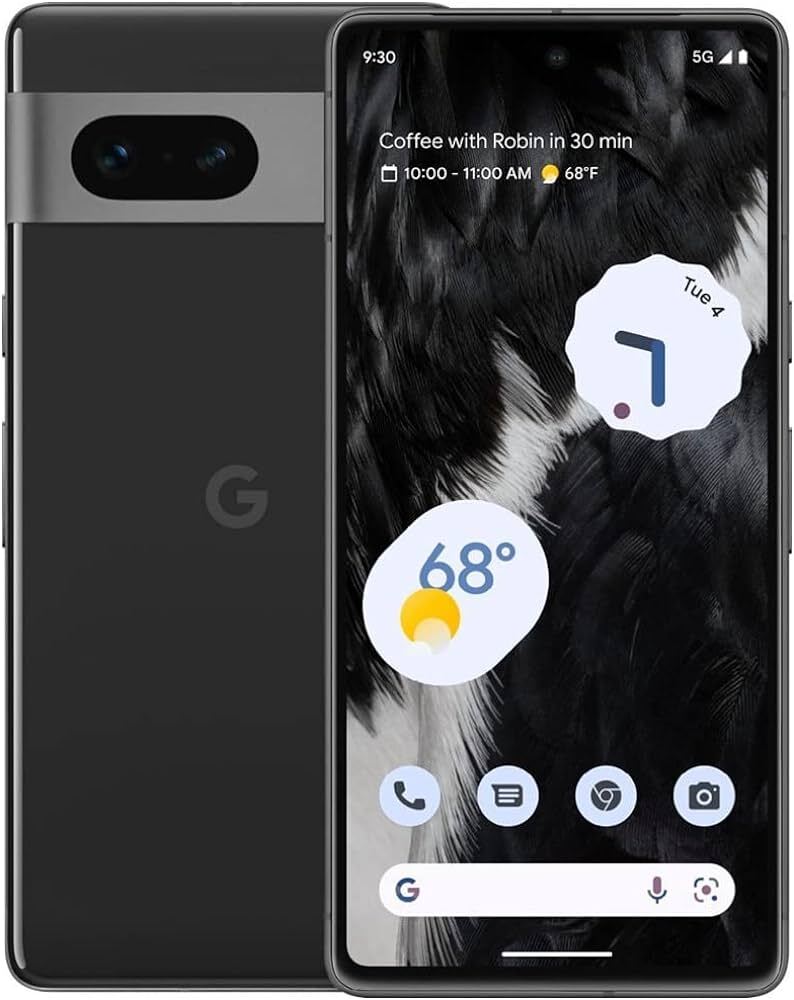 Google Pixel 7 GQML3 Unlocked 128GB Obsidian A Light Burn